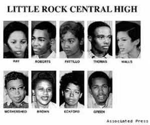Image result for nine black students little rock arkansas